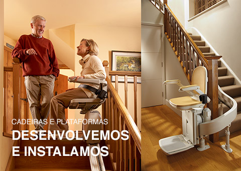 Cadeiras e Plataformas de Escadas